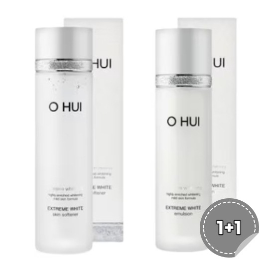 [1+1]エクストリーム ホワイト スキンソフナー 150ml+エマルジョン 130ml / ホワイト ニング 化粧水 美 白 保湿 しっとり肌ケア 乾燥対策 透明感 スキンケア