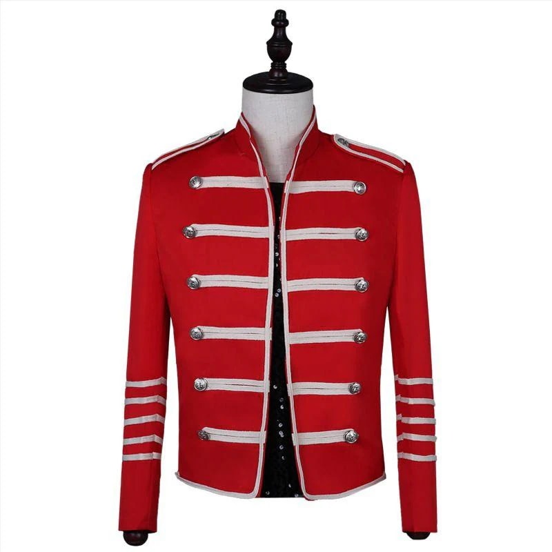 ステージ衣装 メンズ 長袖 ジャケット 男性 忘年会 新年会 発表会 ハロウィン コスプレ ダンス衣装 西洋風 パンク ジャズ ダンス 演出衣装 前開き 立ち襟 ヨーロ30%までに制限