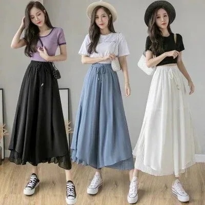デニムパンツ ジョガーパンツ スリット入りパンツ綿麻ワイドパンツ ワイドパンツ セルフカットパンツ 美シルエットフレアパンツ