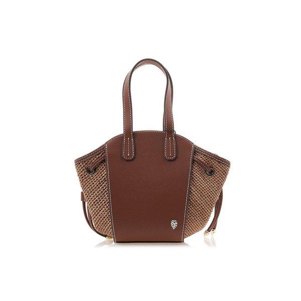 [ヘレンカミンスキー] SS25 女性 ファイト ラフィア トートバッグ BAG51737 CUOIO NOUGAT