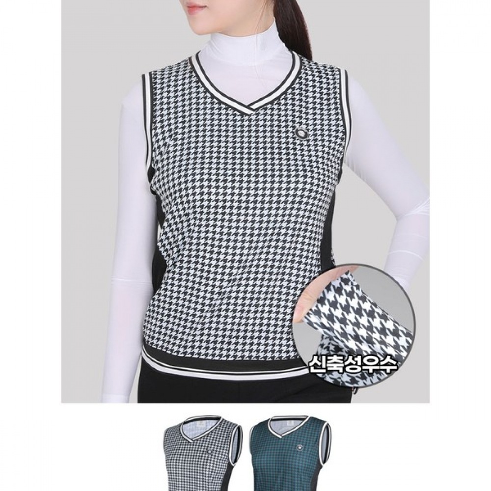 (イージーバイ) イージーベイレイヤードレディーストップクール Vネックゴルフベスト (W5SV11)