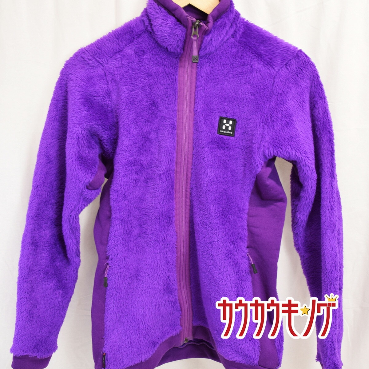【中古】ホグロフス フリース ゾーンジャケット レディース サイズS パープル HAGLOFS