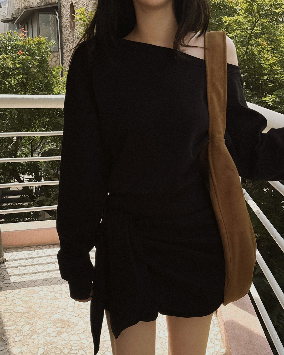 リホスエードショルダーバッグ韓国ファッション レディース