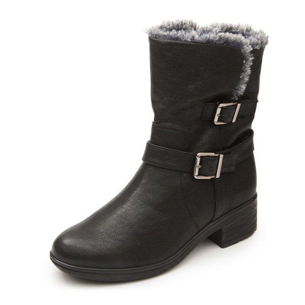 [スターフィールド水原クムガンヘリテージ] ランドローバー 女性 カジュアル バックル ファー ブーツ LANBOC3914WG1C