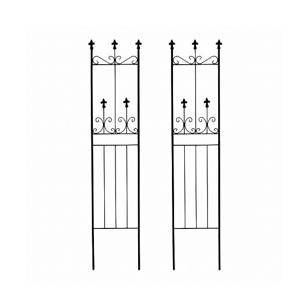 住まいスタイル オールドシャトーフェンス スリムタイプ 2枚組 ブラック OC003SL-2P-BLK メーカー直送 5,868円