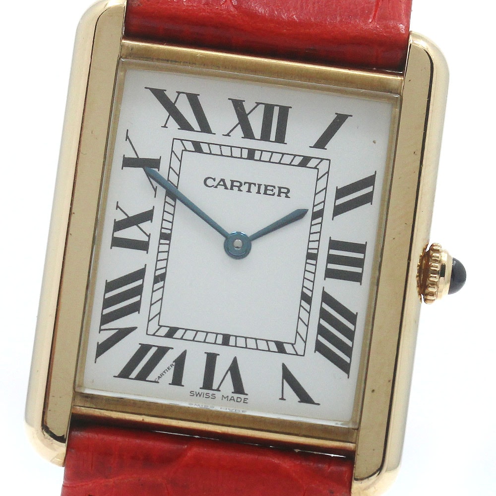 カルティエ CARTIER W1018855 タンクソロ クォーツ メンズ _870733【中古】
