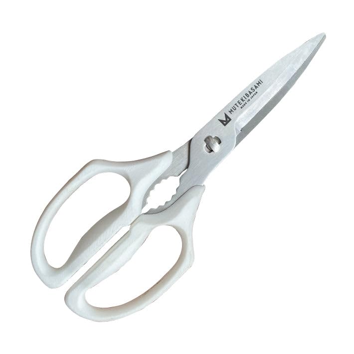 ムテキバサミ 左右兼用【日本製】岐阜県関市 ギザ刃【食洗器対応】キッチンハサミ