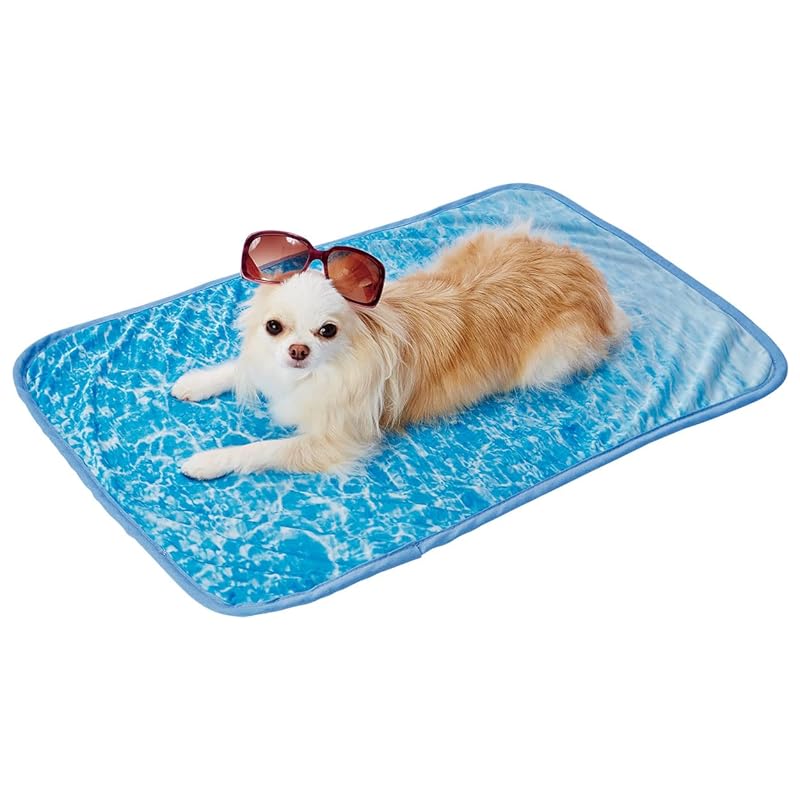 即納：ペティオ (Petio) 犬猫用毛布 ひんやり大きめサマーケットＨＮＹ オーシャン レギュラー