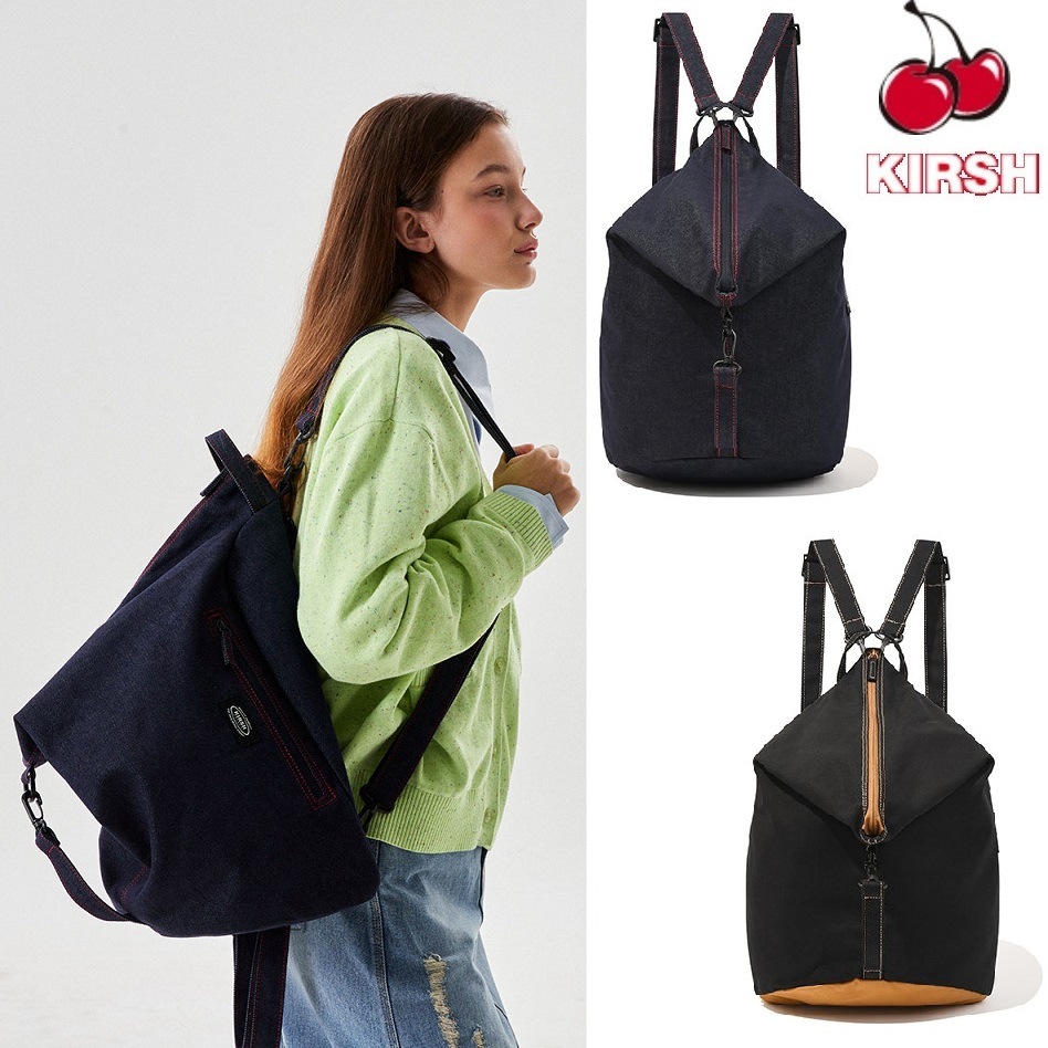 pocket vintage two way backpack 2色 新商品 新学期 韓国人気 韓国ファッション 男女共用 学生バッグ デイリーバッグ
