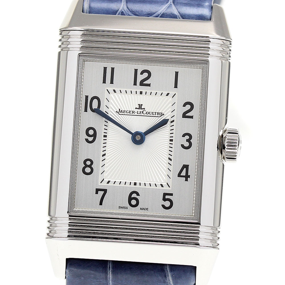 ジャガー・ルクルト JAEGER-LECOULTRE Q2588422 レベルソ クラシック ミディアム デュエット ダイヤモンド 手巻き ボーイズ 保証書_819685【中古】