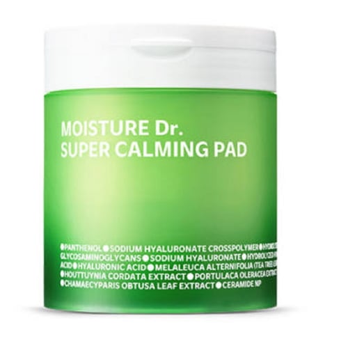 モイスチャードクタースーパーカーミングパッド60枚韓国Kビューティースキンケア学校軍隊寮空港出国旅行