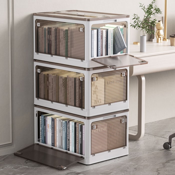 5面開閉 折りたたみ 収納ボックス 2個セット 3個セット 収納 折りたたみ キャスター付き 衣類ケース コンテナケース ふた付き 可愛い 透明 プラスチック 大きい 重なる 押し入れ