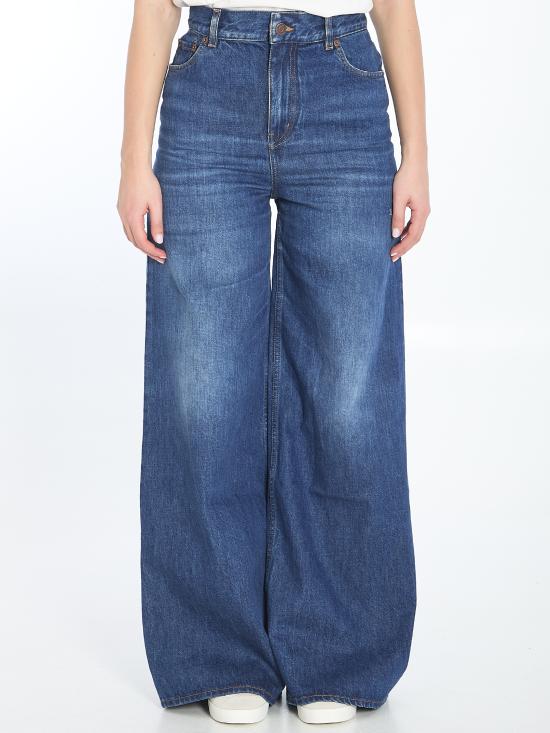 CHLOE Women Denim Pants CHC24ADP02150 BLUE