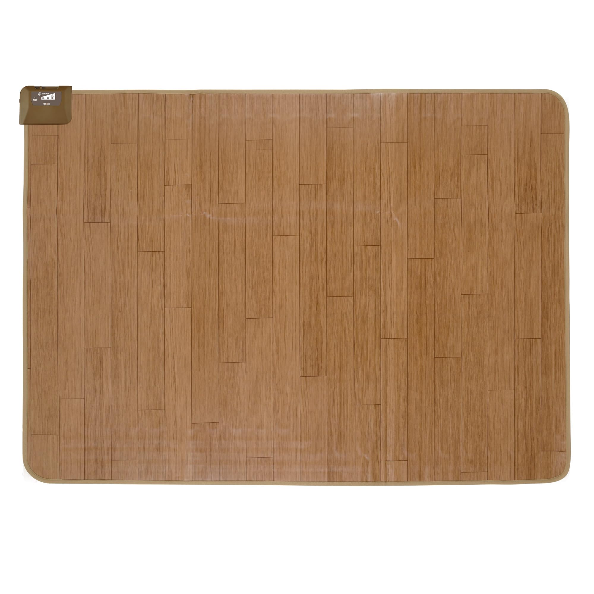 ライフジョイ ホットカーペット 日本製 1.5畳 フローリング調 電気カーペット 128cm×176cm 防水 ベージュ JPJ151WC