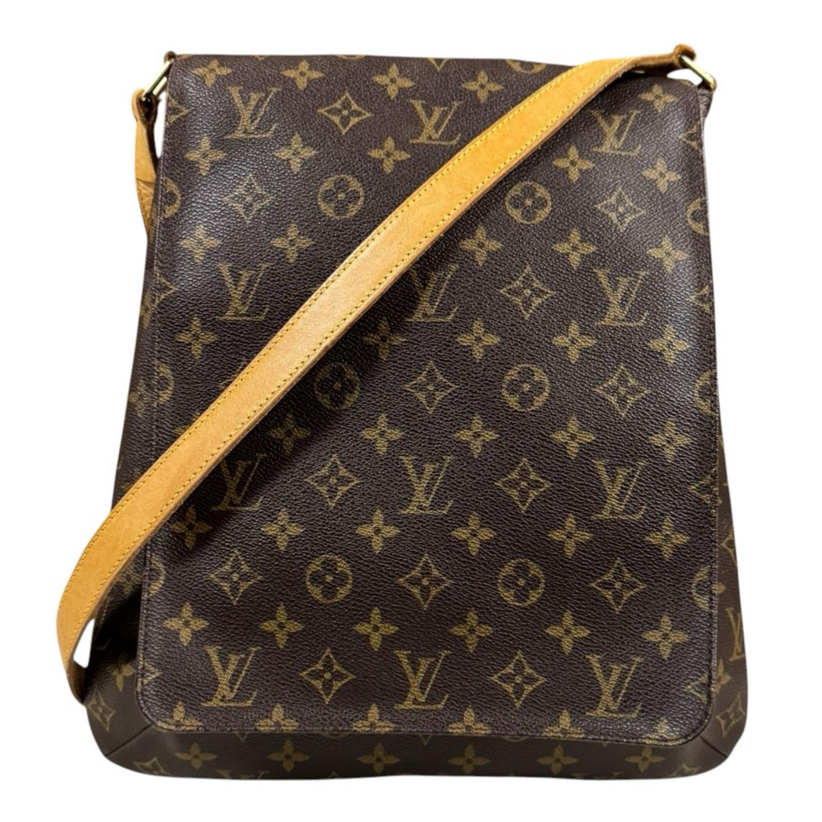 ルイヴィトン ミュゼット モノグラム ショルダーバッグ モノグラムキャンバス M51256 ブラウン LOUIS VUITTON 中古