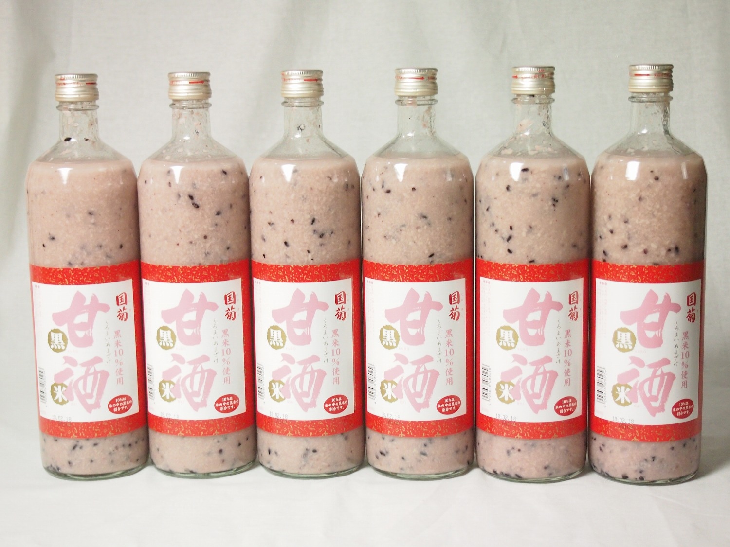 篠崎 国菊甘酒 黒米 あまざけノンアルコール 900ml6本(福岡県)