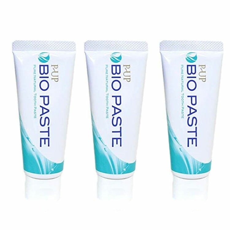 バイオペースト 歯磨き粉 3個セット ピーアップ バイオ ペースト P-UP BIO PASTE 天然由来 研磨剤不使用 イオンコーティング ハミガキ ポスト投函無料 プロ用美容室専門店 つや髪美肌研