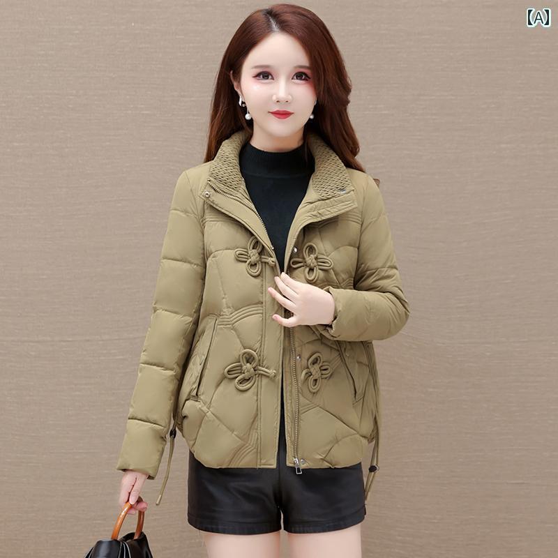 ジャケット ダウンジャケット レディース 小さい 女性 ショート スタンドカラー ホワイトダックダウン 冬 フレッシュ