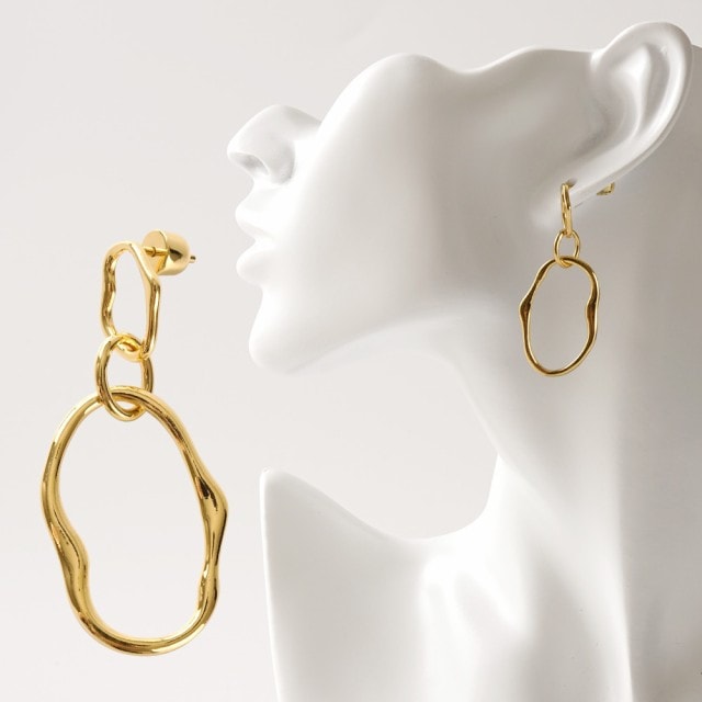 MARIA BLACK マリアブラック 100728 Pond Earring Gold ポンド イヤリング ピアス シルバー925 アクセサリー シンプル 片耳用 ゴールド