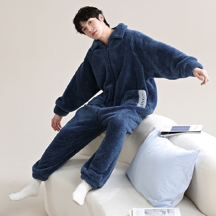 ルームウェアパジャマ高校生 寝巻き 大人用 可愛い 着る毛布 もこもこ 着ぐるみ 冬物 前開 パジャマ メンズ 中学生 長袖 男性 ボア プレゼント パジャマ 修学旅行 ルームウェア 冬用 モコモコ