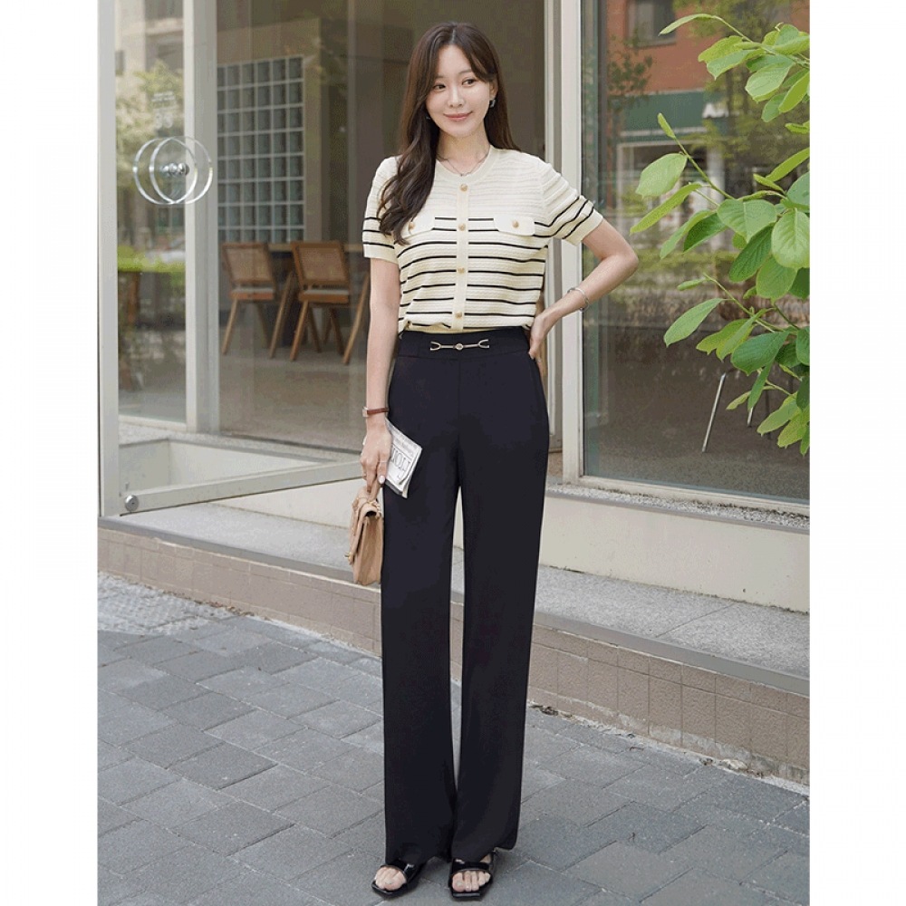 クリック＆ファニー 高級そのもの 一直スラックス[S,M,Lサイズ]