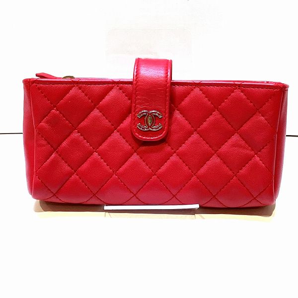 シャネル マトラッセ A48227 マルチケース ポーチ レディース バッグ 【中古】