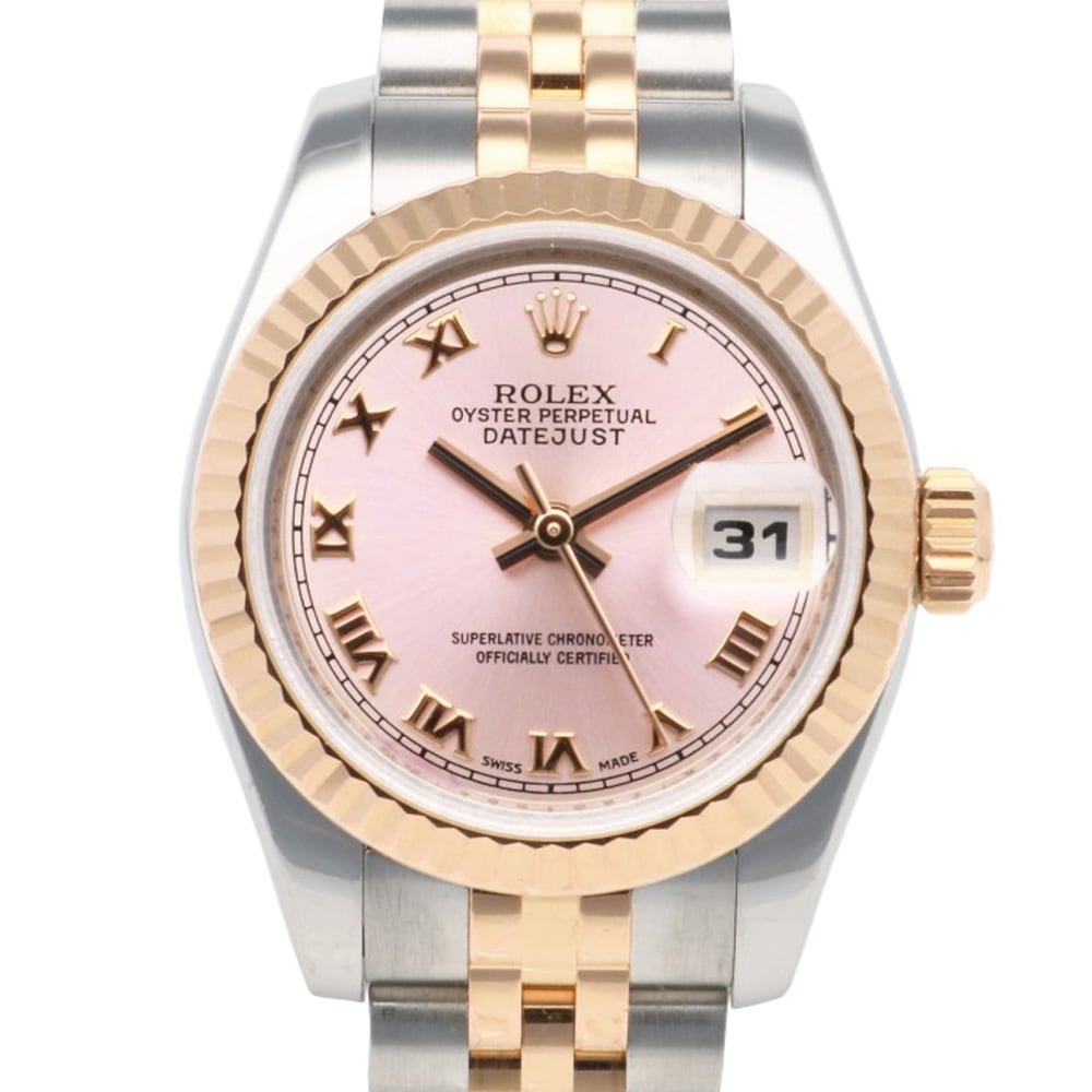 ロレックス デイトジャスト オイスターパーペチュアル 腕時計 ステンレススチール 179171 自動巻き 1年保証 ROLEX 中古