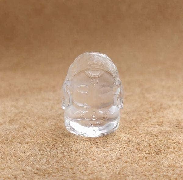 オブジェ 置き物 インテリア雑貨 家具 インテリア 天然水晶 ちびっこガネーシャ 夢を叶える象
