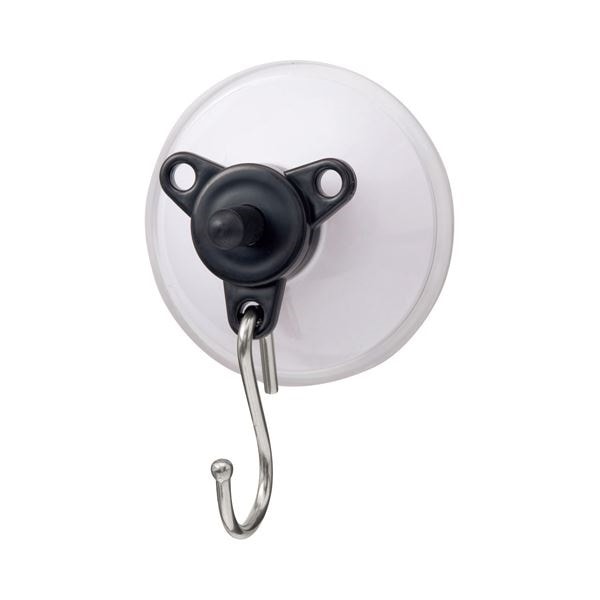 （まとめ）アイテック 真空吸盤フックスーパーホワイトタコ 耐荷重8kg KTC-2 1個 [x10]