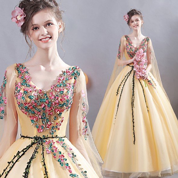 ウェディングカラードレス 演奏会 ロングドレス カラードレス 安い コンサート 発表会パーティードレ