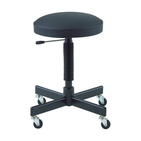 作業用チェア ガス式 Φ376xH470-640mm ブラック TTL-6LGC 1脚 完成品