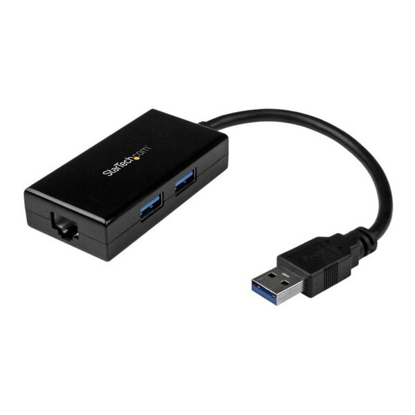 StarTech USB31000S2H [USB 3.0 - ギガビットイーサネット有線LANアダプタ (USBハブ(2ポート)内蔵 10/100/1000Mbps対応NIC)]
