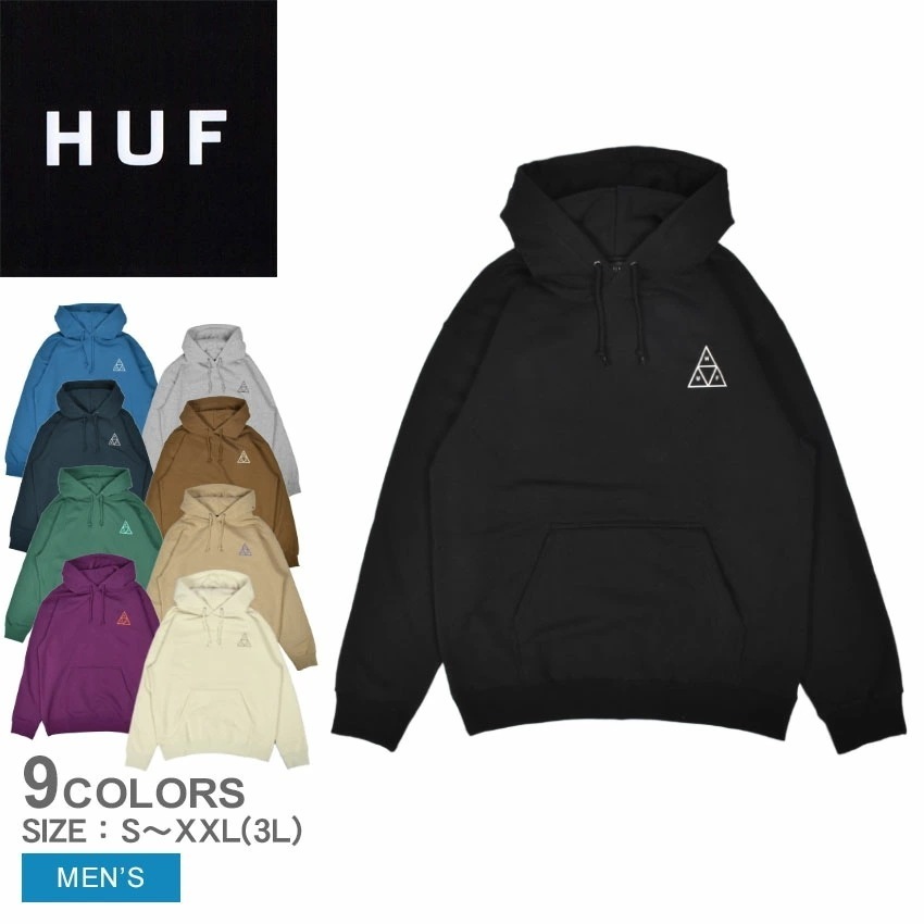 メガ割 SET TRIPLE TRIANGLE PULLOVER HOODIE PF00572 メンズ ウェア トップス プルオーバーパーカー スウェット スエット 長袖 ロングスリーブ フード 裏起