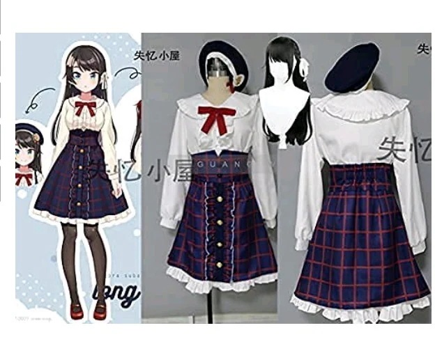 大空スバル コスプレ衣装+ウィッグ 仮装 ハロウィーン ハロウィン 文化祭