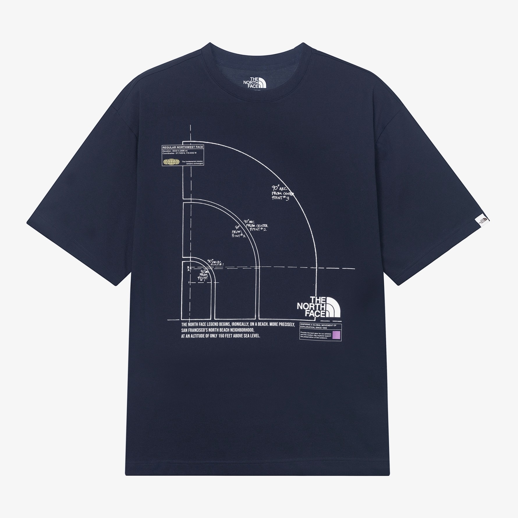 WHITE LABEL ドームロゴ半袖ラウンドTシャツ (NT7UR11)