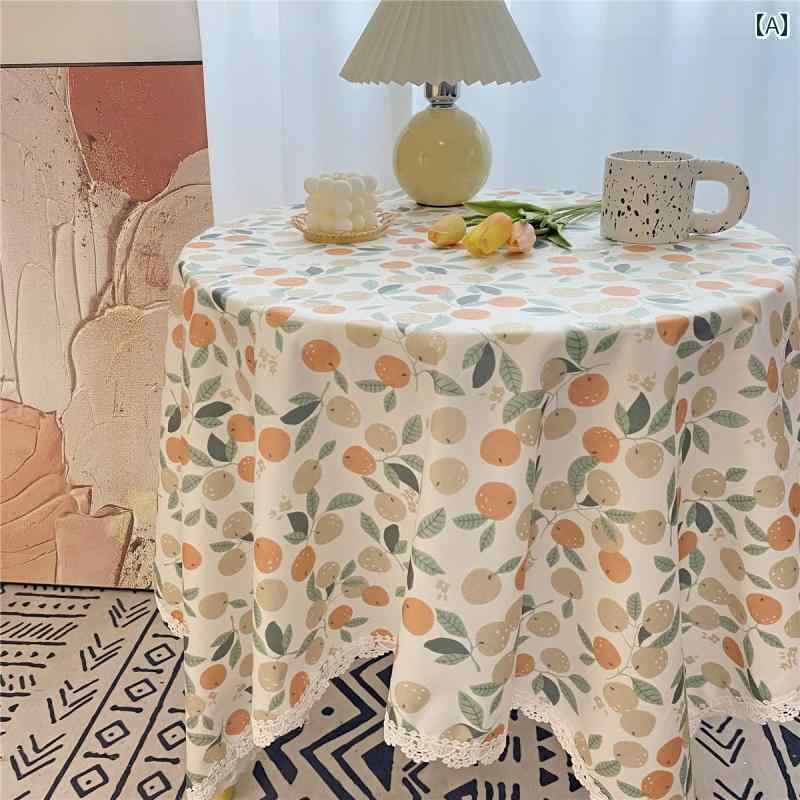 テーブルクロス おしゃれ 韓国 アメリカン レトロ 長方形 正方形 フリル 防塵 チェスト わき机 円卓 ダイニング リビング 寝室 インテリア 装飾 シンプル かわいい 緑 青 チェック 桃 花柄 5,293円