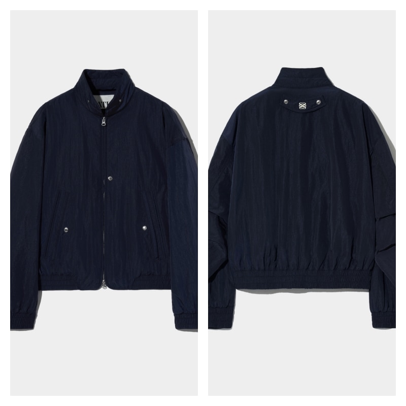 【SATUR】 SANTEE NYLON OVERSIZED BLOUSON MA-1 JACKET : CLASSIC NAVY
