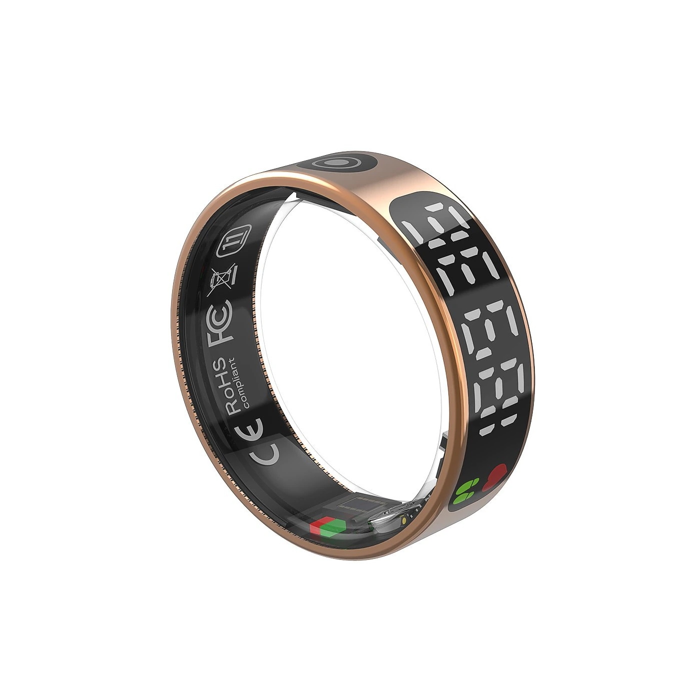 2025新作スマートリング 24時間健康管理 体表面温度検知 歩数計 活動量計 心拍数測定 睡眠記録 運動記録 健康監視スマートリング健康とウェアラブルウェアラブルデバイス