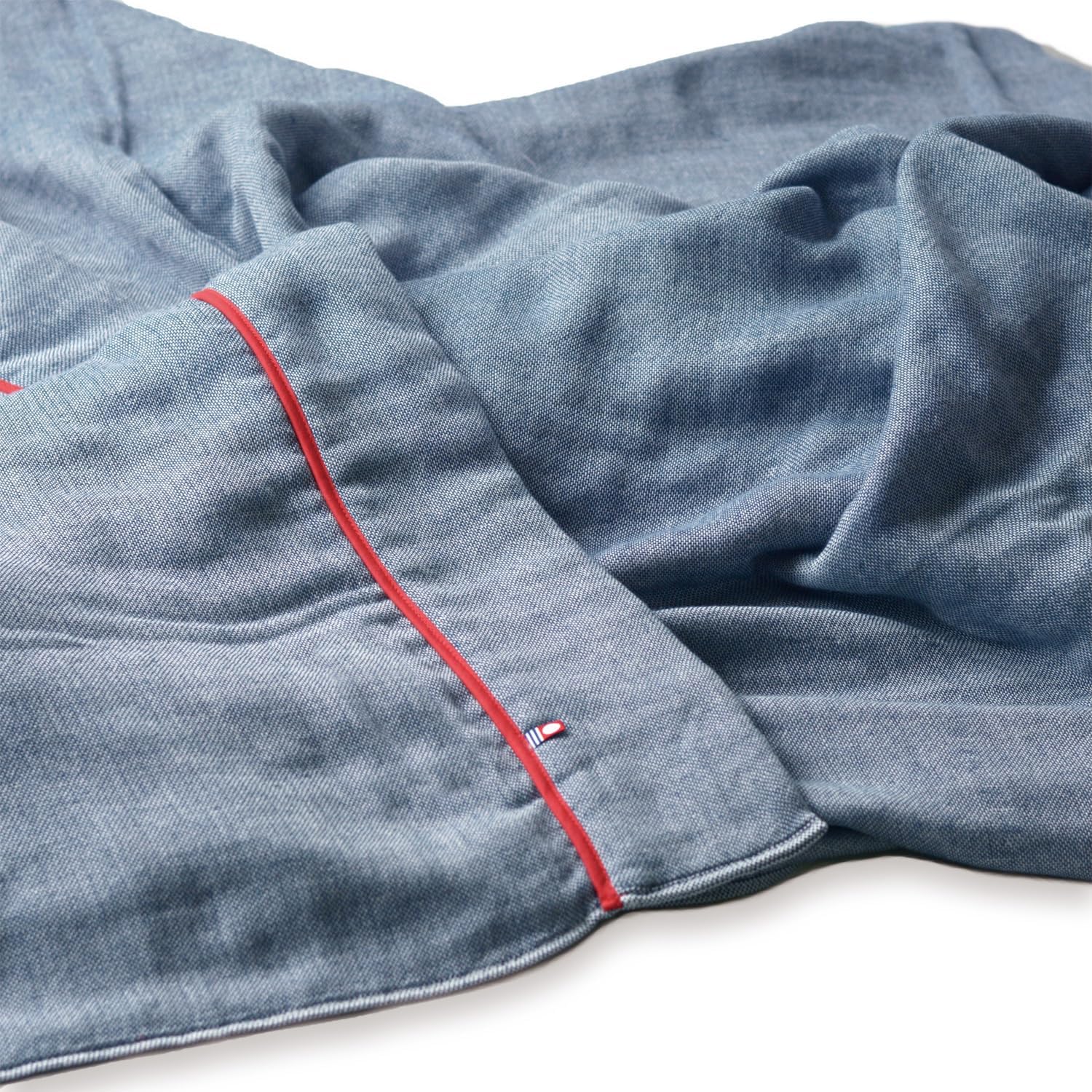 ブルーム 今治タオル 認定 ビレア ガーゼケット タオルケット シングル 約140cm×190cm やわらか 5重 ガーゼ生地 綿100% 日本製 (ネイビー)