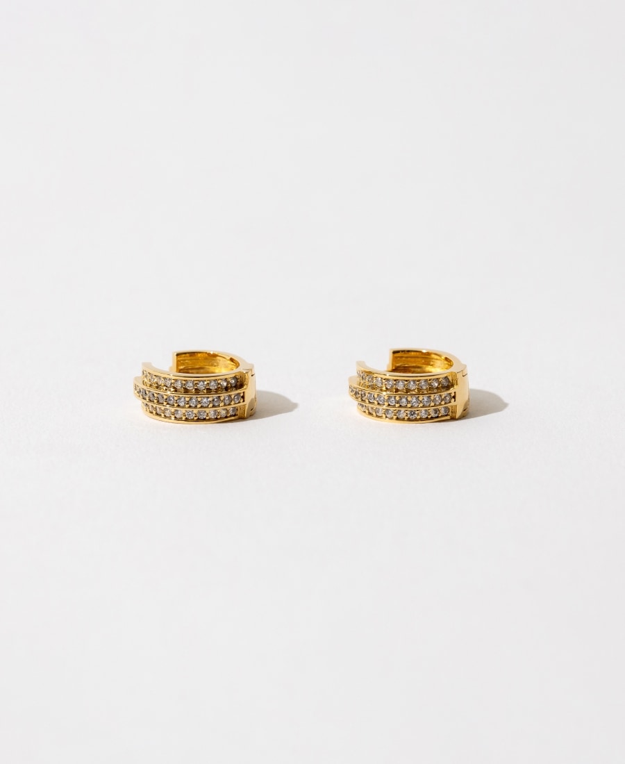 シルバーテニス イヤリング (ゴールド色) 5,808円