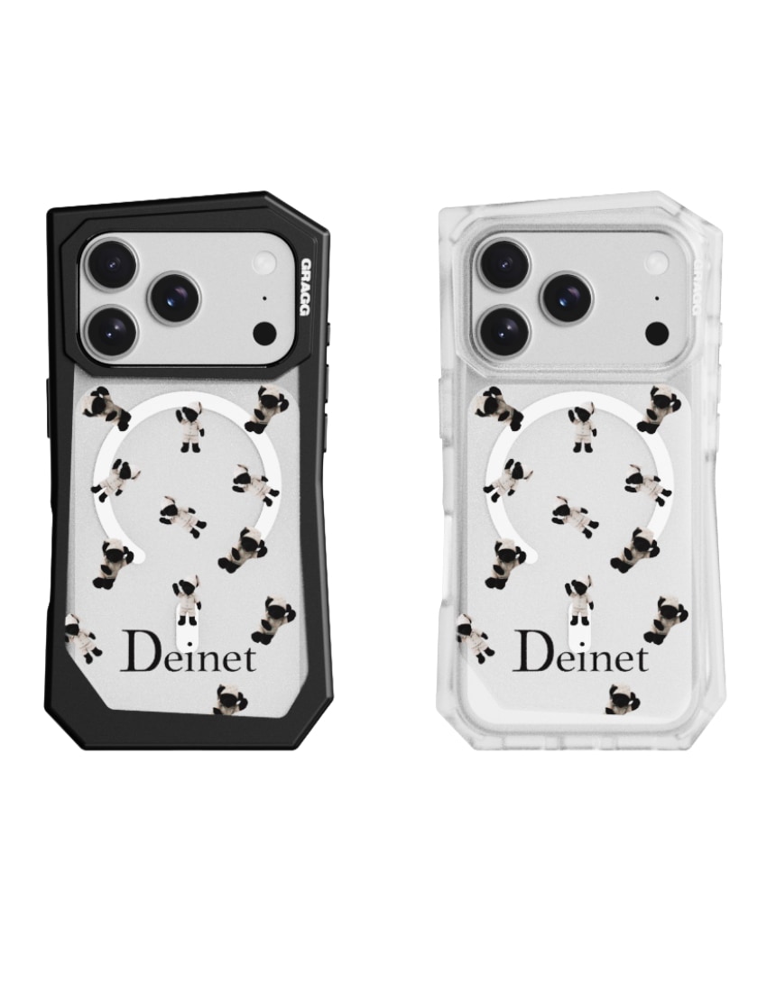 [X DEINET] 韓国限定 韓国人気 トレンド ファッション iPhone 17 携帯 MAGSAFE LANDING CORNER CASE NIGHT BEAR IN