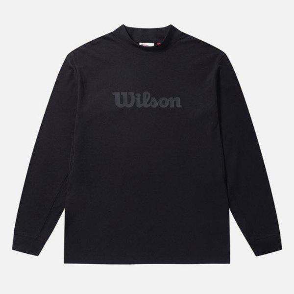 M 長袖Tシャツ LQC W243001GTL91-BLK モックネック 長袖Tシャツ