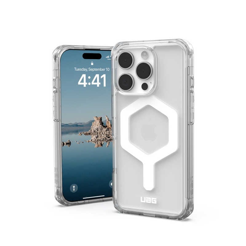 UAG　iPhone 16 Pro 耐衝撃ケース MAGSAFE対応 PLYO アイス/ホワイト　UAG-IPH24MA-YMS-I/W