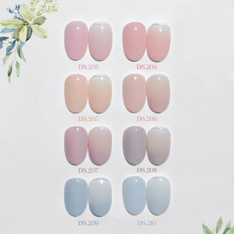 DGEL SIGNATURE / NATURE Half Syrup Gel 8 Set / Nail