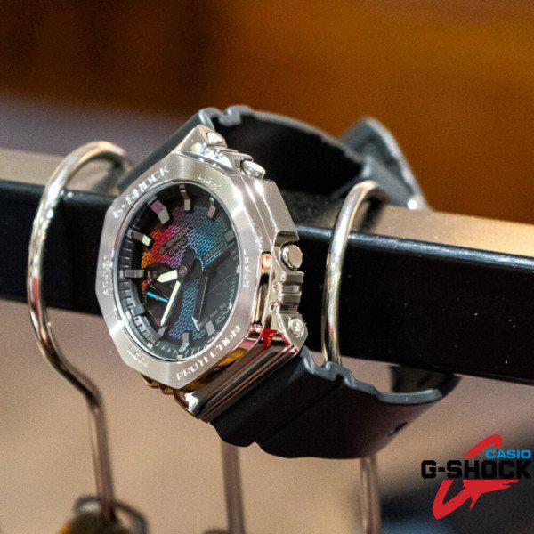 国内発送 G-SHOCK GM-2100RW-1A Gショック レインボー ブリックウォール メンズ腕時計 デジタル腕時計 腕時計ギフト