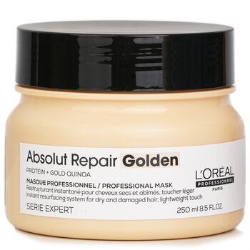LOreal セリエ エキスパート アブソリュート リペア ゴールデン プロテイン + ゴールド キヌア プロフェッショナル マスク