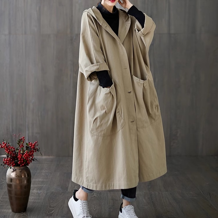 レディース ジャケット パーカー コート アウター 上着 羽織 前開き 長袖 フード ワイド ポケット ボタン かわいい 大人可愛い シンプル カジュアル おしゃれ かっこいい レトロ こなれ感 ラフ