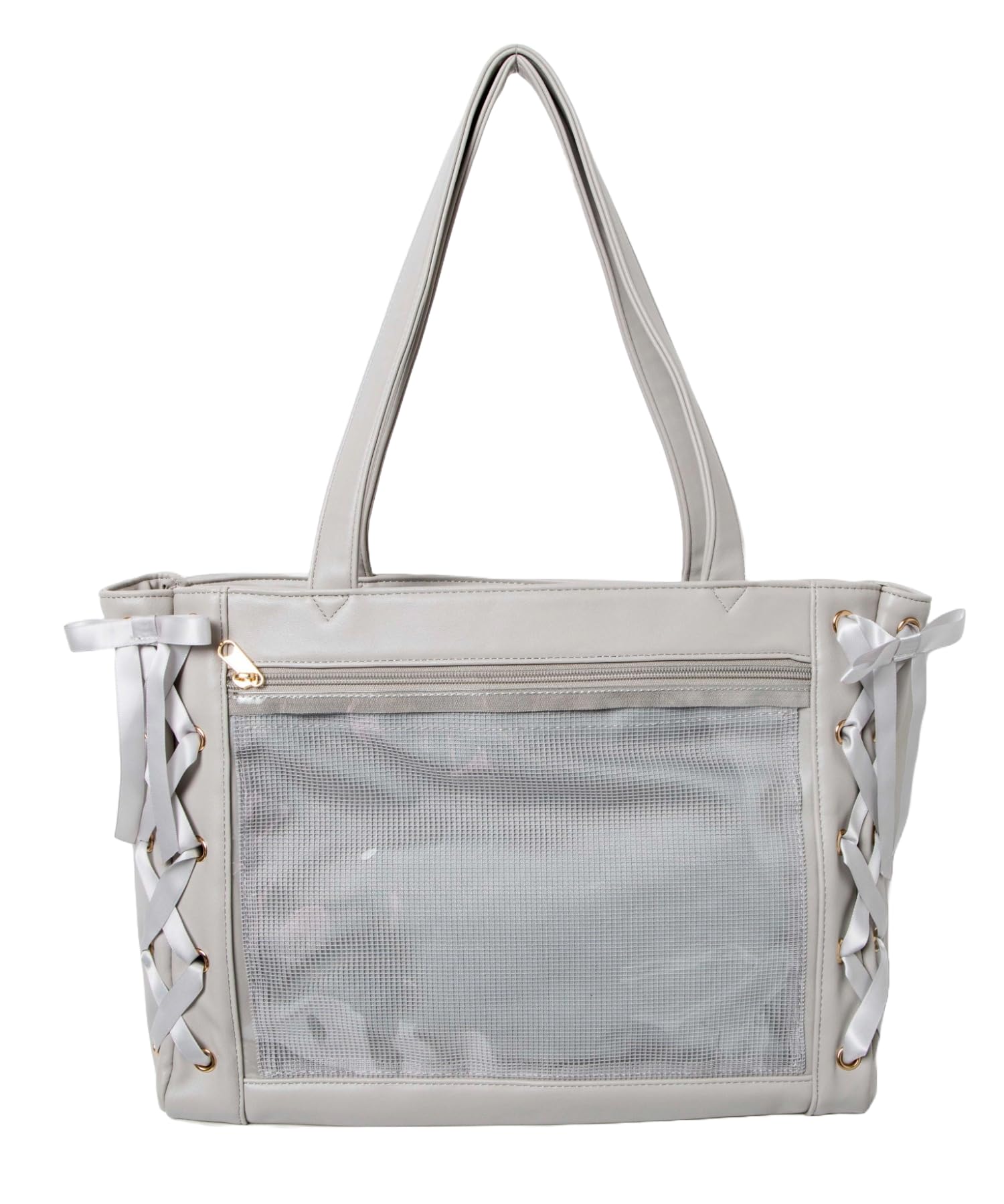 ウィゴー 痛バッグ 痛バ 【Sサイズ】 レースアップ トートバッグ バッグ デコバッグ 鞄 A4 クリアバッグ クリア 推し活 推し活グッズ 推し活バッグ ライブ イベント 春 夏 秋 冬 プレゼント