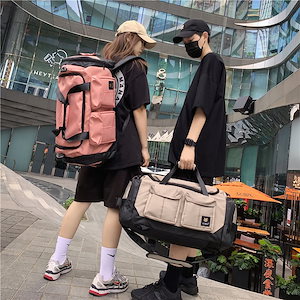 フィットネスバックパックトラベルバッグハンドバッグメンズスポーツトレーニングバッグ短距離旅行大容量荷物バッグ