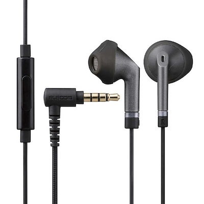 他サイト： エレコム　ELECOM　イヤホン インナーイヤー型 ブラック [φ3.5mm ミニプラグ]　EHP-FS10IMBKの商品画像